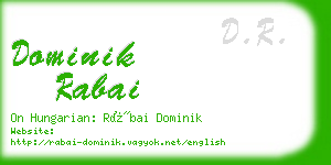 dominik rabai business card